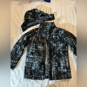 Boys Columbia gray and black coat